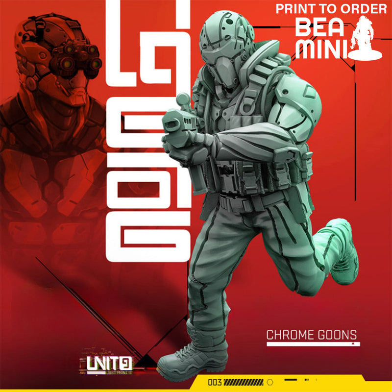 Chrome Goons | BeaMini Print to Order Miniatures