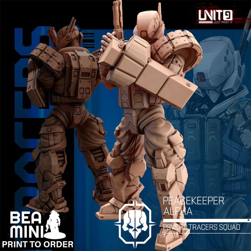 Peacekeeper Alpha | BeaMini Print to Order Miniatures