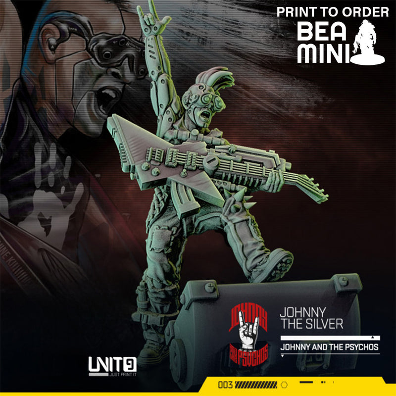 Johnny The Silver | BeaMini Print to Order Miniatures