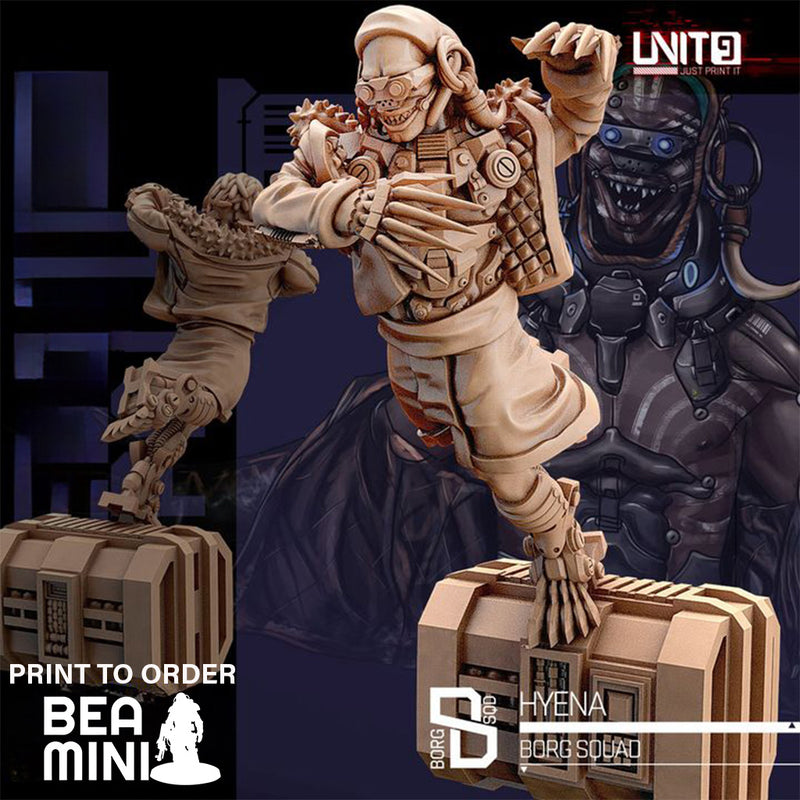 Hyena - Borg Squad | BeaMini Print to Order Miniatures