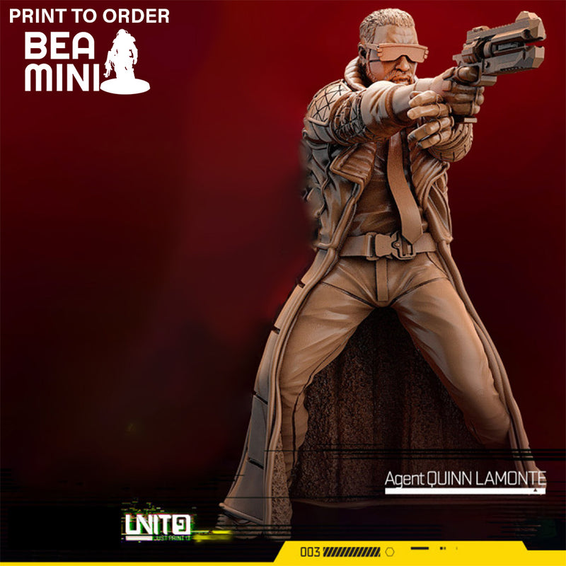 Agent Quinn Lamonte | BeaMini Print to Order Miniatures