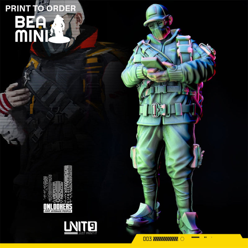 Cyberpunk Robert Holloway | BeaMini Print to Order Miniatures