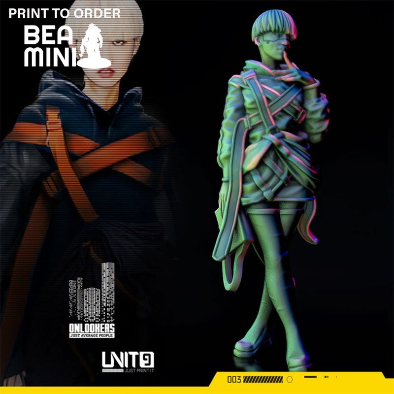 Cyberpunk Liu Chu | BeaMini Print to Order Miniatures