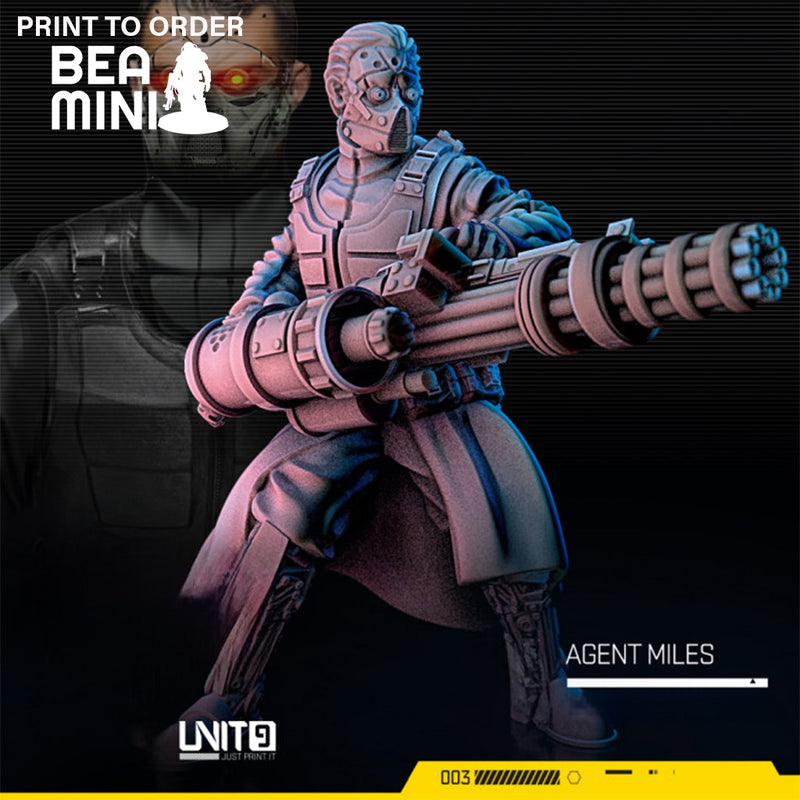 Agent Miles | BeaMini Print to Order Miniatures