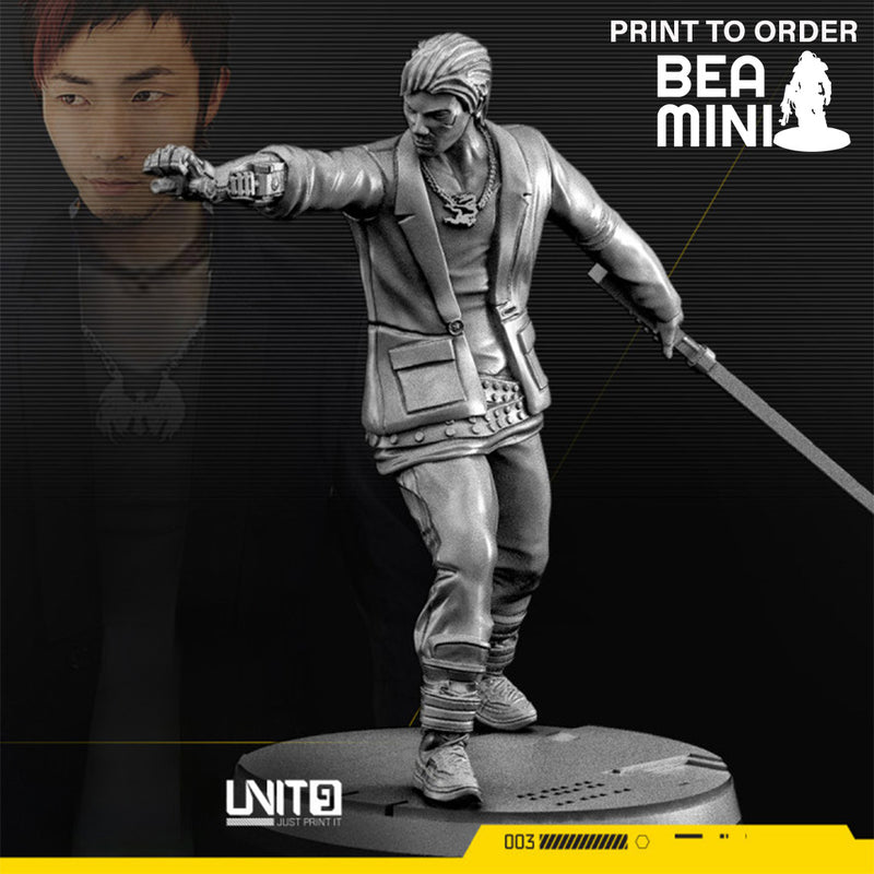 Cyberpunk Tetsuo Kenji | BeaMini Print to Order Miniatures