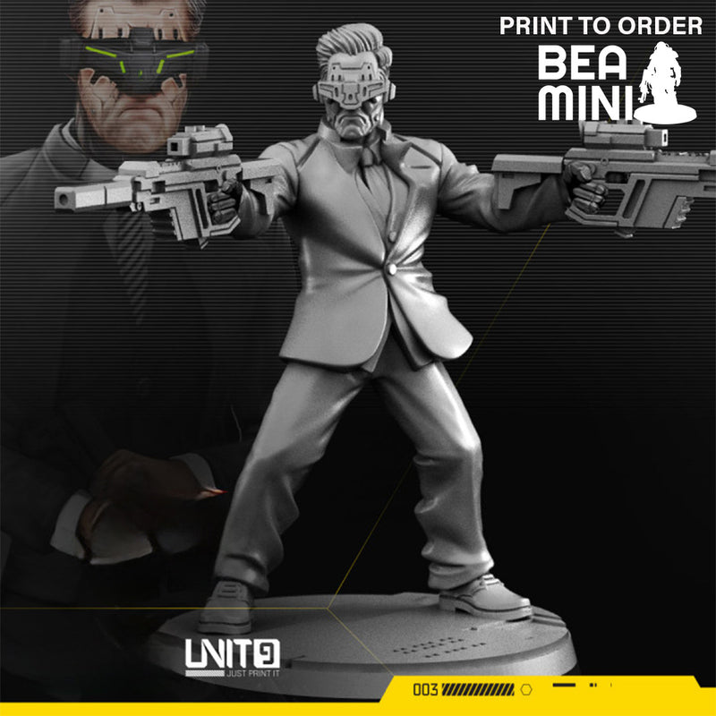 Cyberpunk Mr. Satoru | BeaMini Print to Order Miniatures