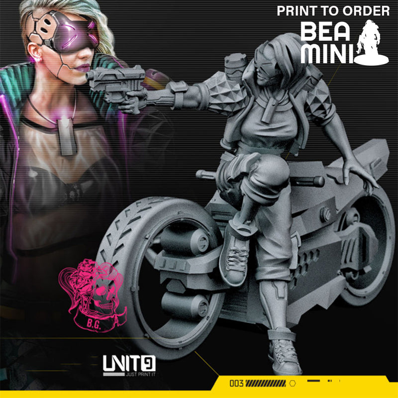 Cyberpunk Sophia Powell | BeaMini Print to Order Miniatures