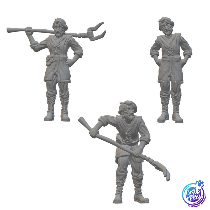 Stable Keepers | BeaMini Unpainted RPG Miniatures