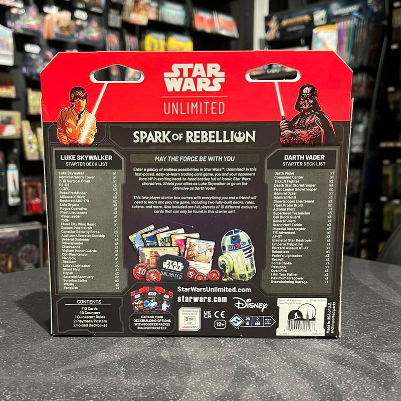 Star Wars Unlimited TCG - Spark of Rebellion Two-Player Starter Pack