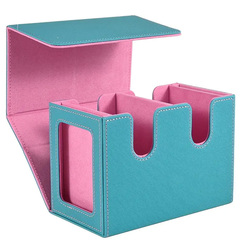 Bea Box 200+ Commander Display Deck Box - Aqua/Pink