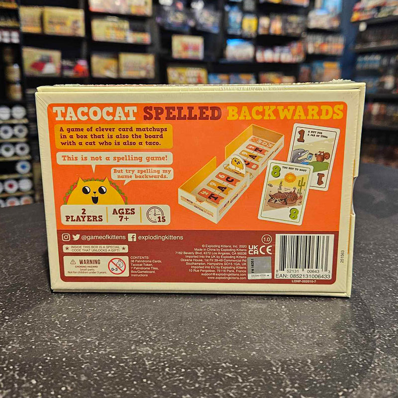 Tacocat Spelled Backwards (By Exploding Kittens)