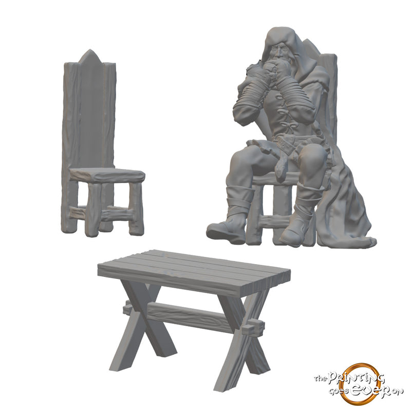 Tavern Patron | BeaMini Unpainted RPG Miniatures