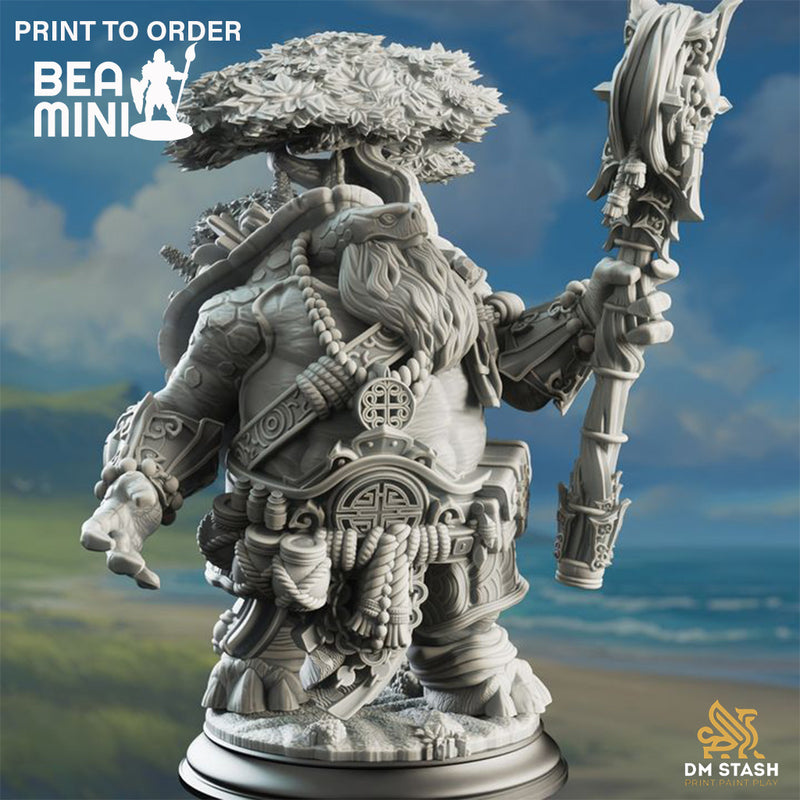 Tortle Wizard - Elki the Wanderer | BeaMini Print to Order Miniatures