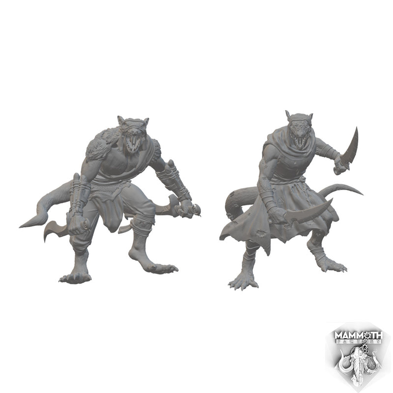 Verminhorde Assassins | BeaMini Unpainted RPG Miniatures