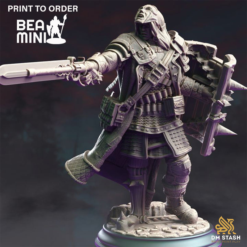 Veteran Vampire Hunter - Dane | BeaMini Print to Order Miniatures