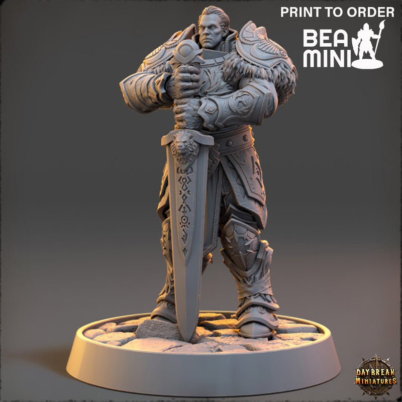 Viscount Stygian Shatterforge - The Protectors of the Cleansing Fire | BeaMini Print to Order Miniatures