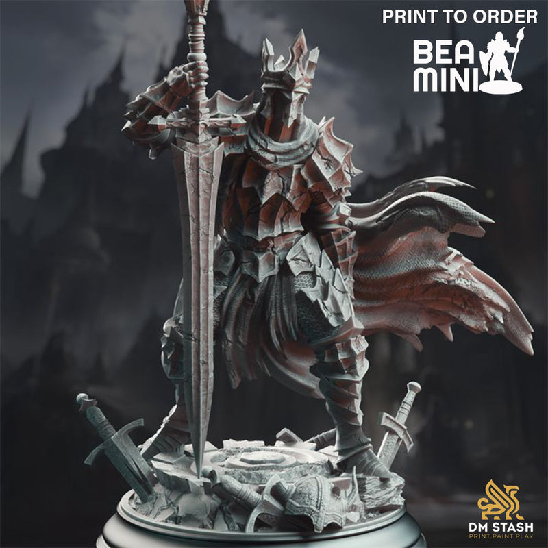 Void Knight - Ser Elias the Forgotten | BeaMini Print to Order Miniatures