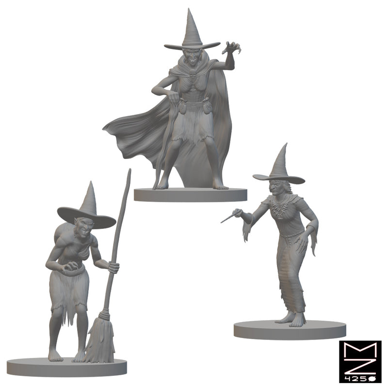 Wyrd Sisters | BeaMini Unpainted RPG Miniatures