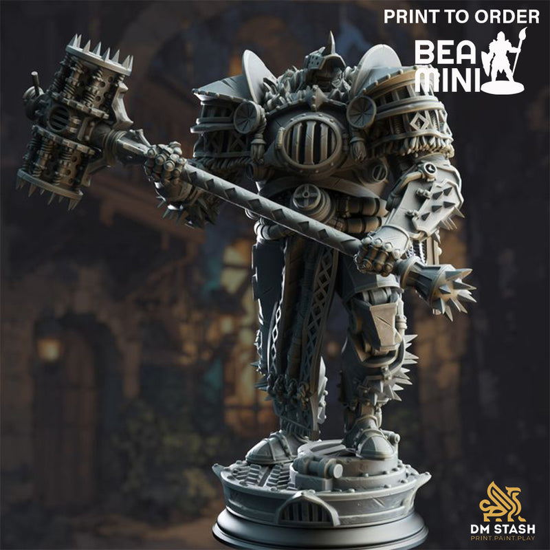 Warforged Colossus - Hadrian | BeaMini Print to Order Miniatures