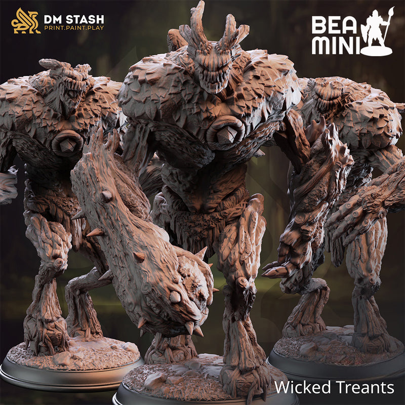 Wicked Treants | BeaMini Unpainted RPG Miniatures