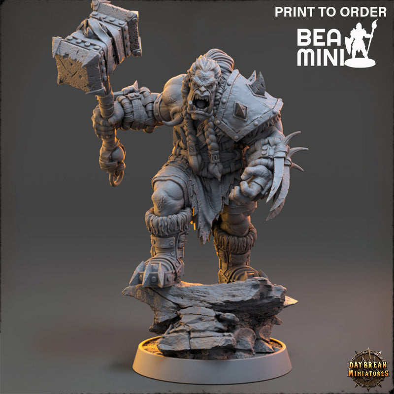 Zweitung Blutnagel, Orc Warrior | BeaMini Print to Order Miniatures