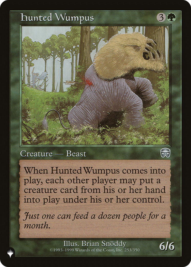 Hunted Wumpus [The List]