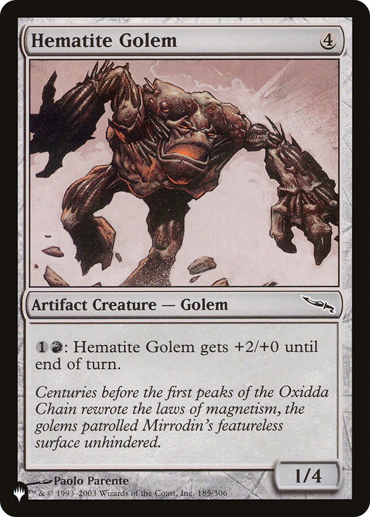 Hematite Golem [The List]