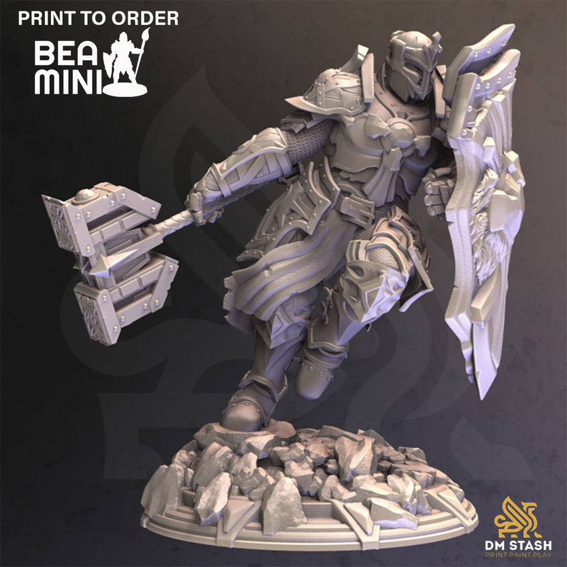 Cardioth the Paladin | BeaMini Print to Order Miniatures