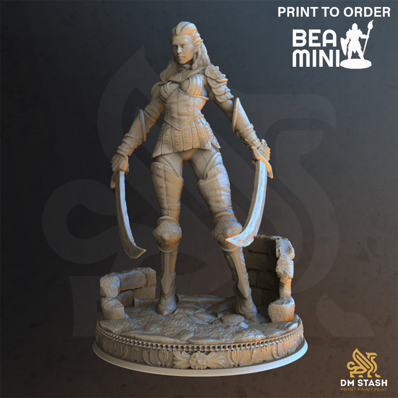 Scarlett the Rogue | BeaMini Print to Order Miniatures