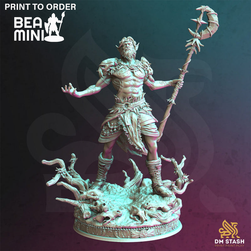 Aurelion The Druid | BeaMini Print to Order Miniatures