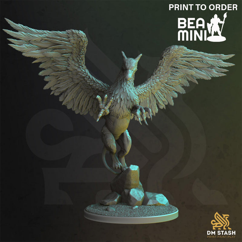 Moon Griffin - Thyralmir | BeaMini Print to Order Miniatures