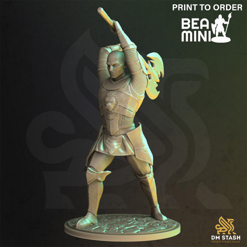 Knight Of The Lion | BeaMini Print to Order Miniatures