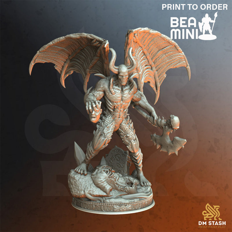 Demon of Ash | BeaMini Print to Order Miniatures