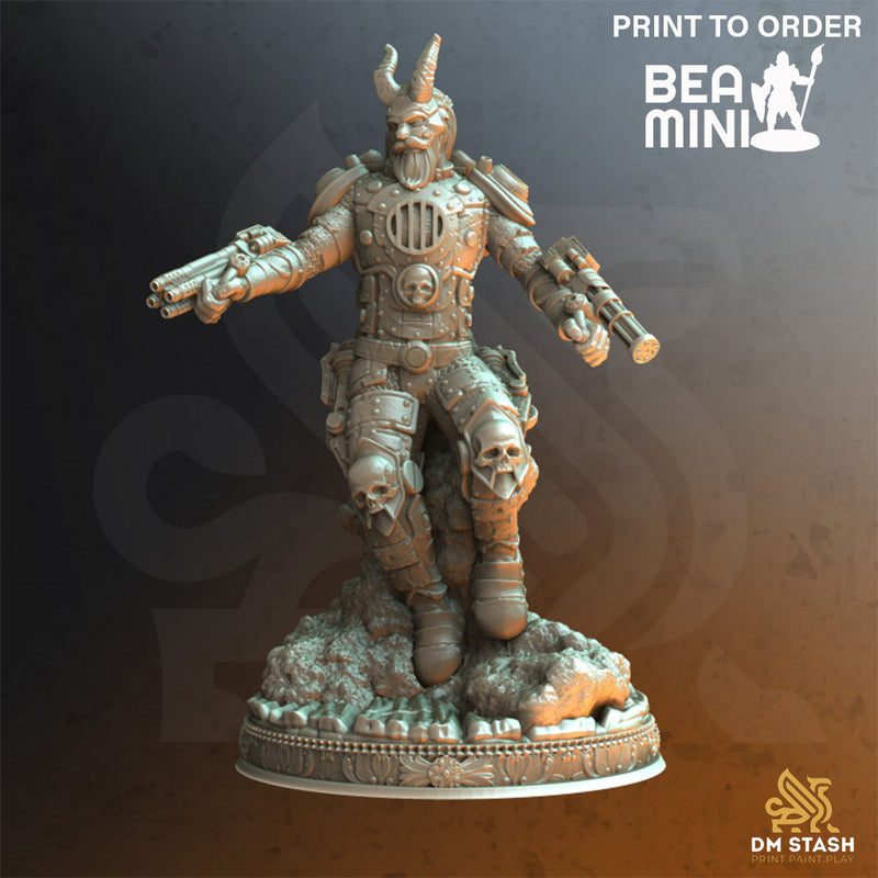 Bjorn Branndanser - Tiefling Artificer | BeaMini Print to Order Miniatures