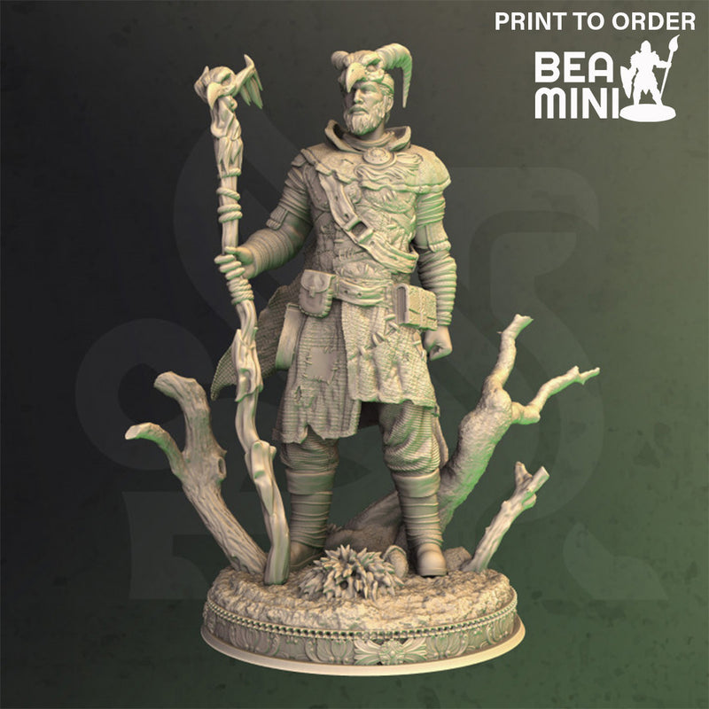 Tiefling Druid - Noranor | BeaMini Print to Order Miniatures