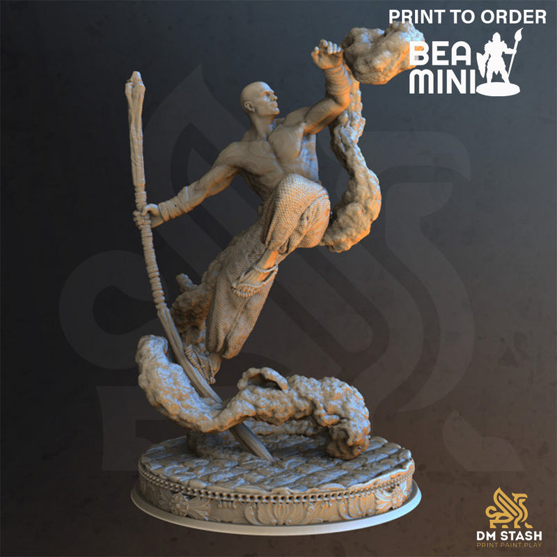 Kheye The Monk | BeaMini Print to Order Miniatures