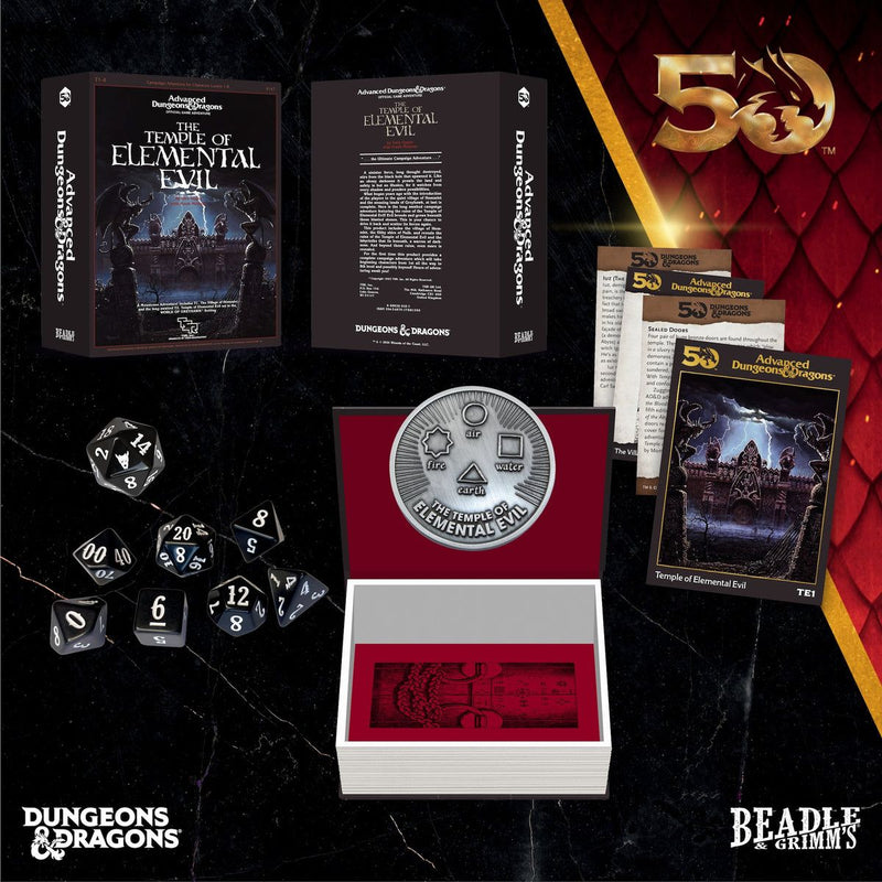 Beadle & Grimm's The Temple of Elemental Evil Dice & Accessories Set (D&D 50th Anniversary Release)