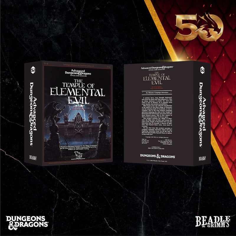 Beadle & Grimm's The Temple of Elemental Evil Dice & Accessories Set (D&D 50th Anniversary Release)