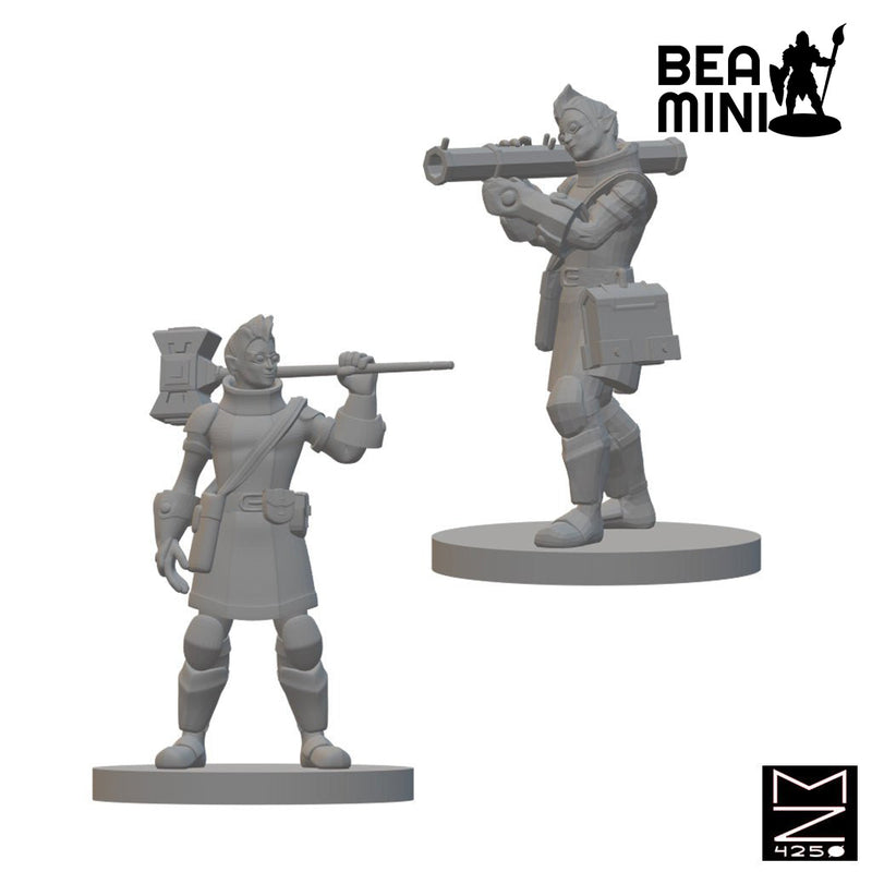 Elf Artificer | BeaMini Unpainted RPG Miniatures