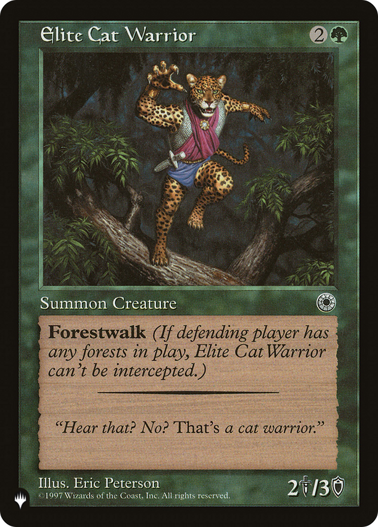 Elite Cat Warrior (Flavor Text) [The List]