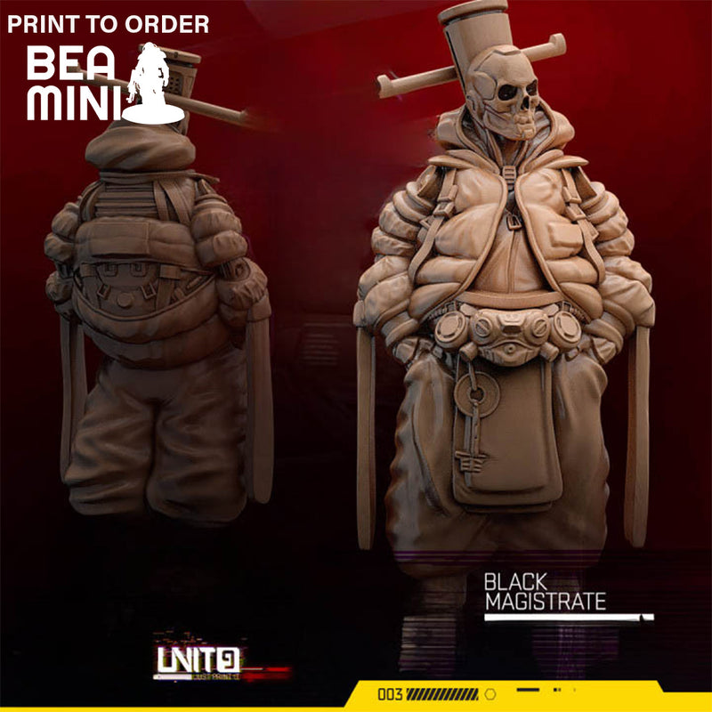 Black Magistrate | BeaMini Print to Order Miniatures