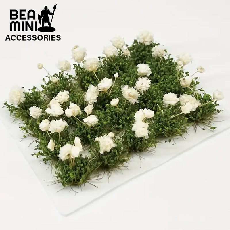 Bea Mini Basing Tufts - White Flowers 20 Tuft Pack