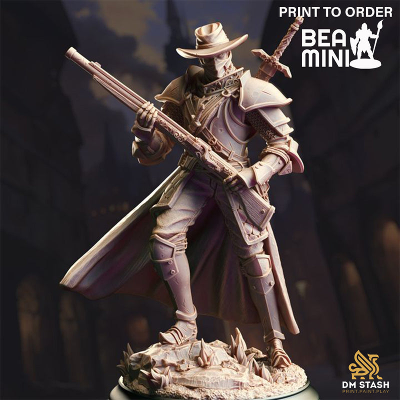 Sir Harian Southwall - Inquisitor Gunslinger | BeaMini Print to Order Miniatures