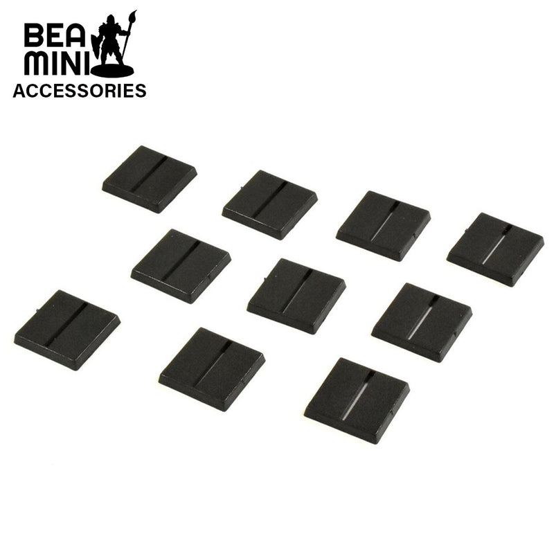 Bea Mini Accessories - 25mm Square Slot Bases (10 Pack)