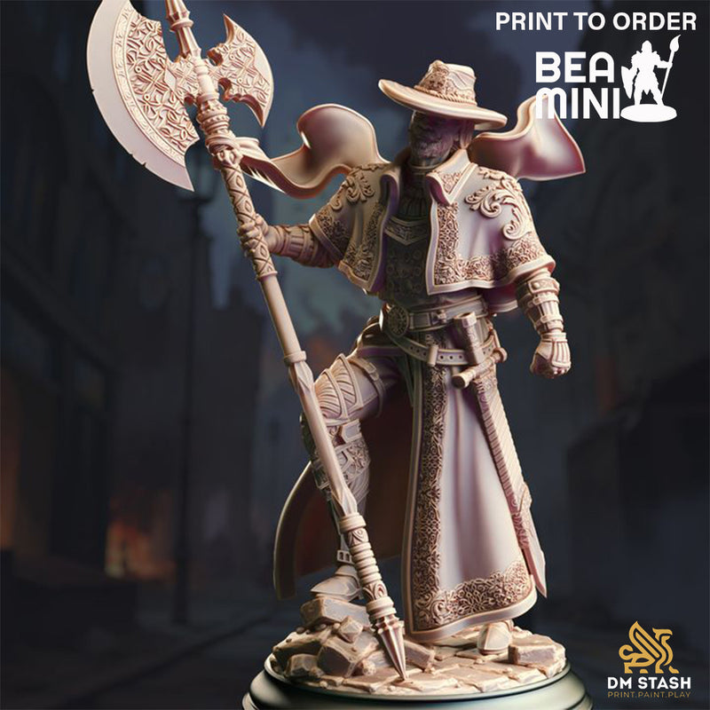 Sir Albert of Oakrun - Inquisitor Mage Hunter | BeaMini Print to Order Miniatures