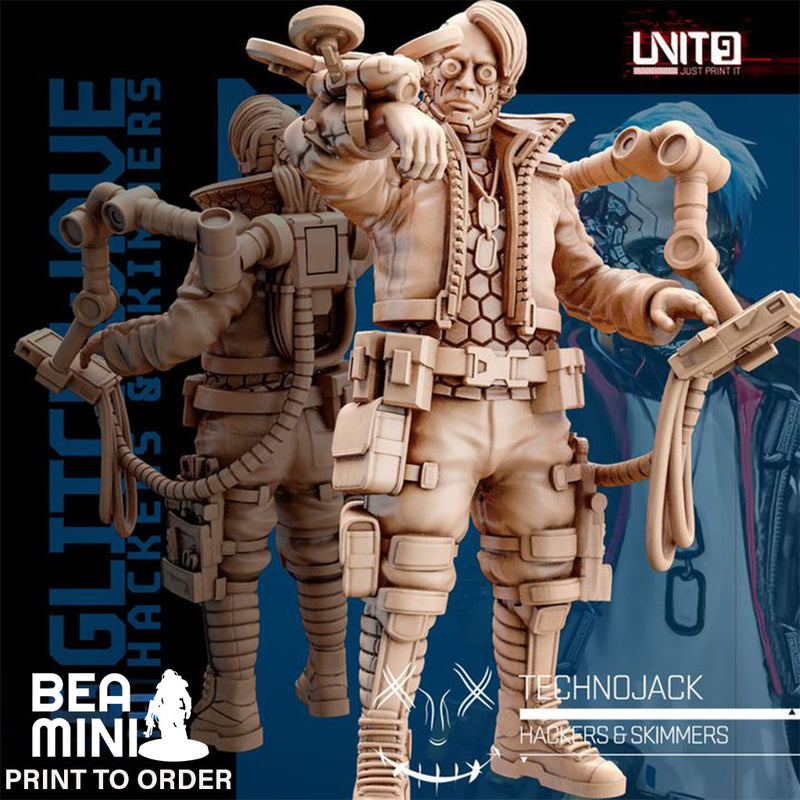 TechnoJack | BeaMini Print to Order Miniatures