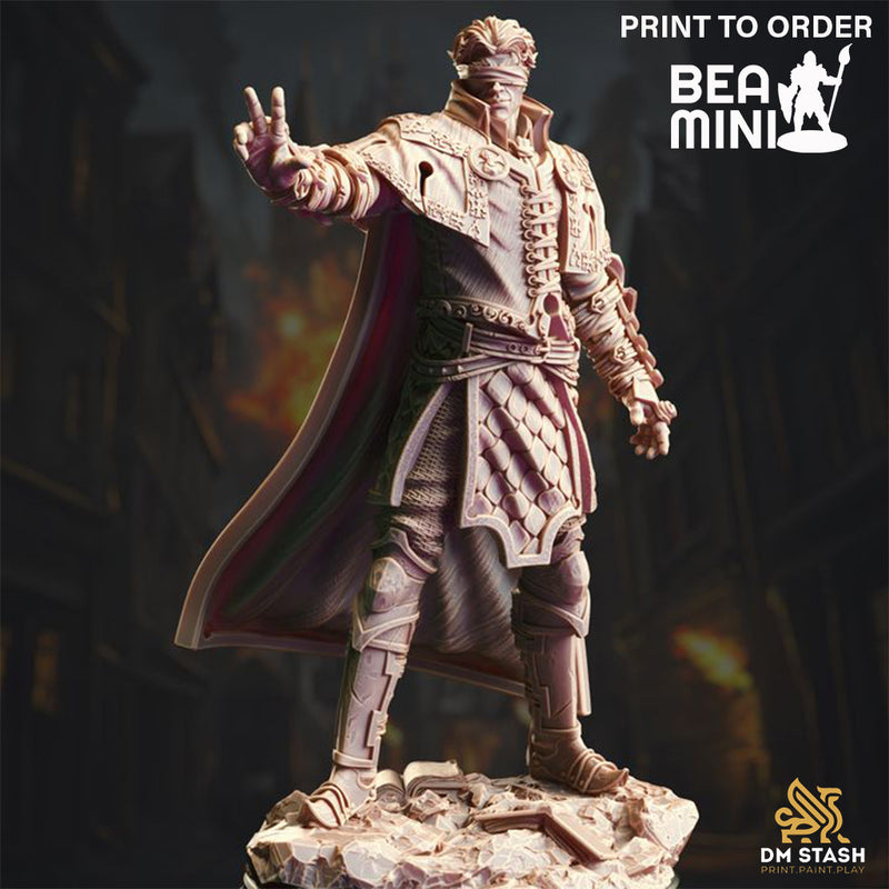 Varys Farseeker - Half Elf Psionicist | BeaMini Print to Order Miniatures