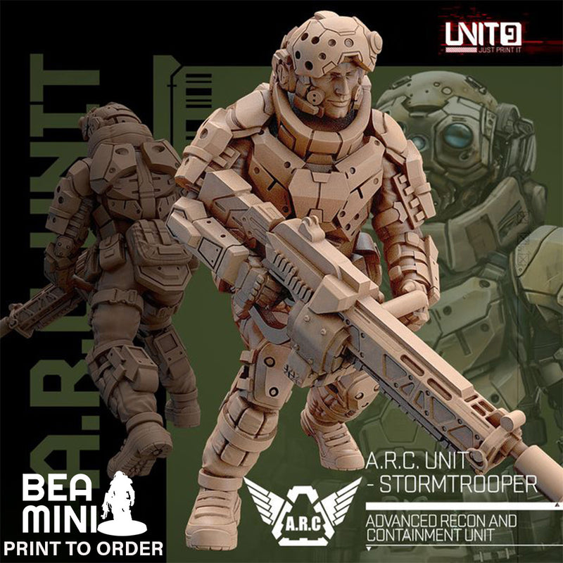 A.R.C. Unit - Stormtrooper 6 | BeaMini Print to Order Miniatures