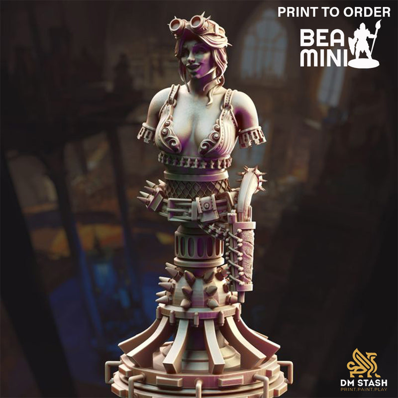 Eryial of Arvere, Manic Pixie Boom Girl Bust | BeaMini Print to Order Miniatures