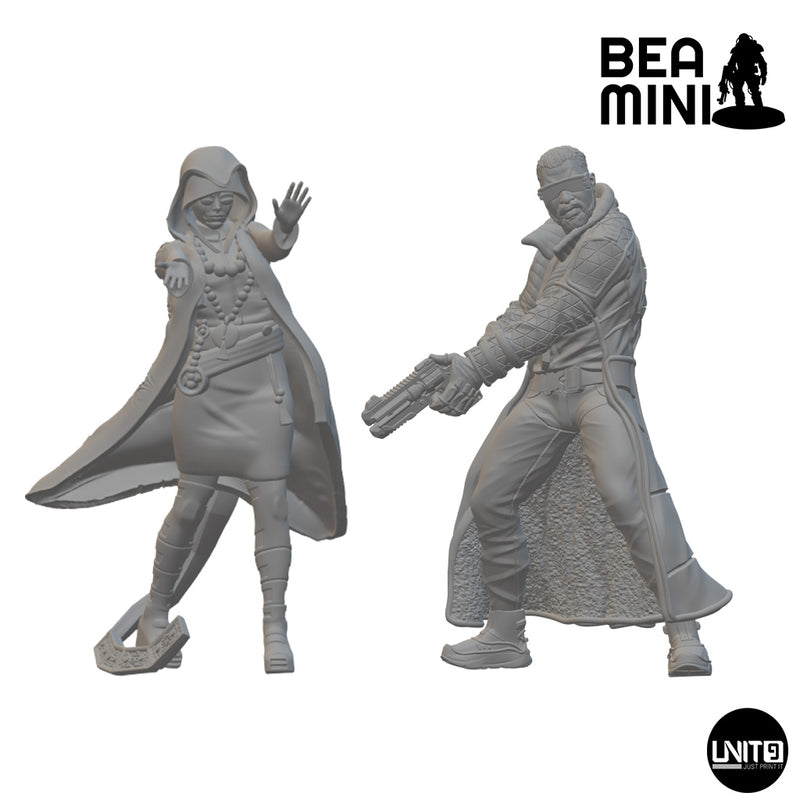 Shenwu & Quinn | BeaMini Print to Order Miniatures